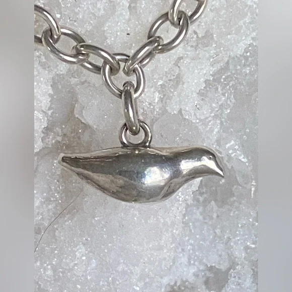 Sterling Bird Charm Bracelet - Picture 2 of 7